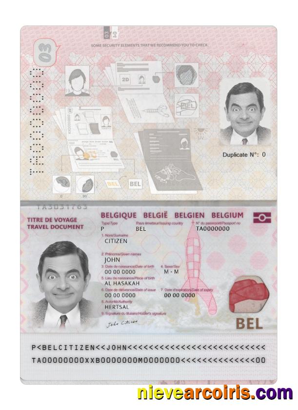 Belgium passport 2022-present